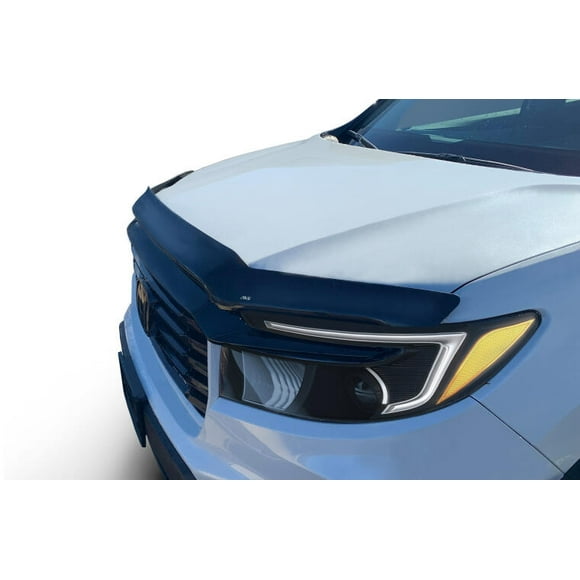 Fits 2021-2023 Honda Ridgeline Auto Ventshade Bug Shield 25516 Bugflector II; High Profile/Wrap-Around; Smoke; Acrylic