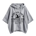 thumbnail image 5 of Halloween Hoodies for Women Drawstring 3/4 Sleeve Trendy Print Hoodie Fall Clothes Crewneck Sweatshirts Loose Fit Trendy Tops Winter Clothing Daily Travel Outfits, 5 of 5