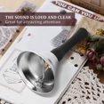 thumbnail image 2 of 24 Pieces Hand Silver Steel Service Handbells Black Wooden Handle Diatonic Metal Musical Percussion, 2 of 5