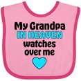 thumbnail image 3 of Inktastic My Grandpa in Heaven Watches over Me Boys or Girls Baby Bib, 3 of 4