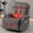 Gray, variant on DELMANGO Swivel Rocker Recliner Chair with Vibration Massage & Heat, 360° Rotating Lounge Chair for Adults, Ergonomic Rocking Chair with Side Pocket & Cup Holders, Grey