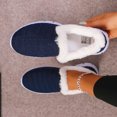 thumbnail image 4 of Flats Shoes Women Flying Mesh Wool Round Toe Closed Toe Shallow Mouth Solid, 4 of 9
