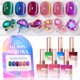 thumbnail image 1 of Esmalte en gel Cat Eye Galaxy Verde Vidrio Double Rhythm 6 x 15 ml, 1 of 9