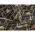 thumbnail image 3 of Ambesonne Marble Print Quilted Bedspread Set 3 Pcs, Triangle Art Geometric, Twin, Dark Chestnut Brown and Amber, 3 of 4