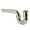 Nickel, variant on Kingston Brass CC1242 1-1/4" (or 1-1/2") x 1-1/2" P-Trap without Flange, 13-1/16" Length, 18 Gauge, Polished Brass
