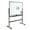 Black, variant on Demete Rolling Whiteboard , Double Sided Mobile Whiteboard with Wheels, Height Adjustable Magnetic Dry Erase Board, 35.4 x 47.2 in