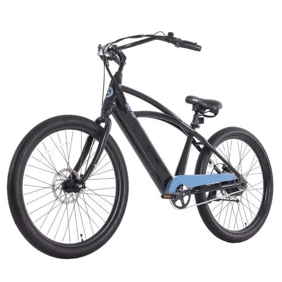 GOTRAX Aeroluxe 27.5" Electric Bike for Adults, 350W Motor, 20mph, Step-Thru/Step-Over Design, 5 PAS, Black