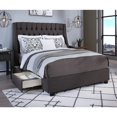 thumbnail image 2 of Cambridge Fabric Upholstered "Steel-Core" Platform King Bed/4-Drawers Gray, 2 of 10