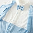 thumbnail image 7 of WIBACKER 0-18M Newborn Baby Boys Gentleman Romper Infant One Piece Short Sleeve Bowtie Outfit Formal Wear Tuxedo Suit, 7 of 7