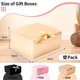 thumbnail image 2 of Cajas de regalo WLUSEAXI, paquete de 12 unidades de papel kraft con tapas y cinta, 2 of 9