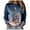 Blue, variant on Futezty Women Christmas Tree Sweatshirt 3D Print Graphic Xmas Sweaters Crewneck Long Sleeve Shirt Pullover