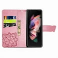 thumbnail image 3 of Flip Case for Samsung Galaxy Z Fold 6, Crystal Butterfly PU Leather Wallet Case for Women Magnetic Kickstand Card Holder Case for Samsung Galaxy Z Fold 6 Bling Butterfly + Strap,Pink, 3 of 12