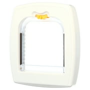 Ferplast Plastic 2-Way Locking Cat & Dog Door, White, Small