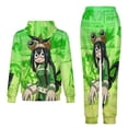 thumbnail image 2 of Tsuyu Asui Unisex Adult Sweatsuits Hoodie & Sweatpants Long Sleeve Hooded Sweatshirt Matching Joggers Tracksuit Sets XS, 2 of 9