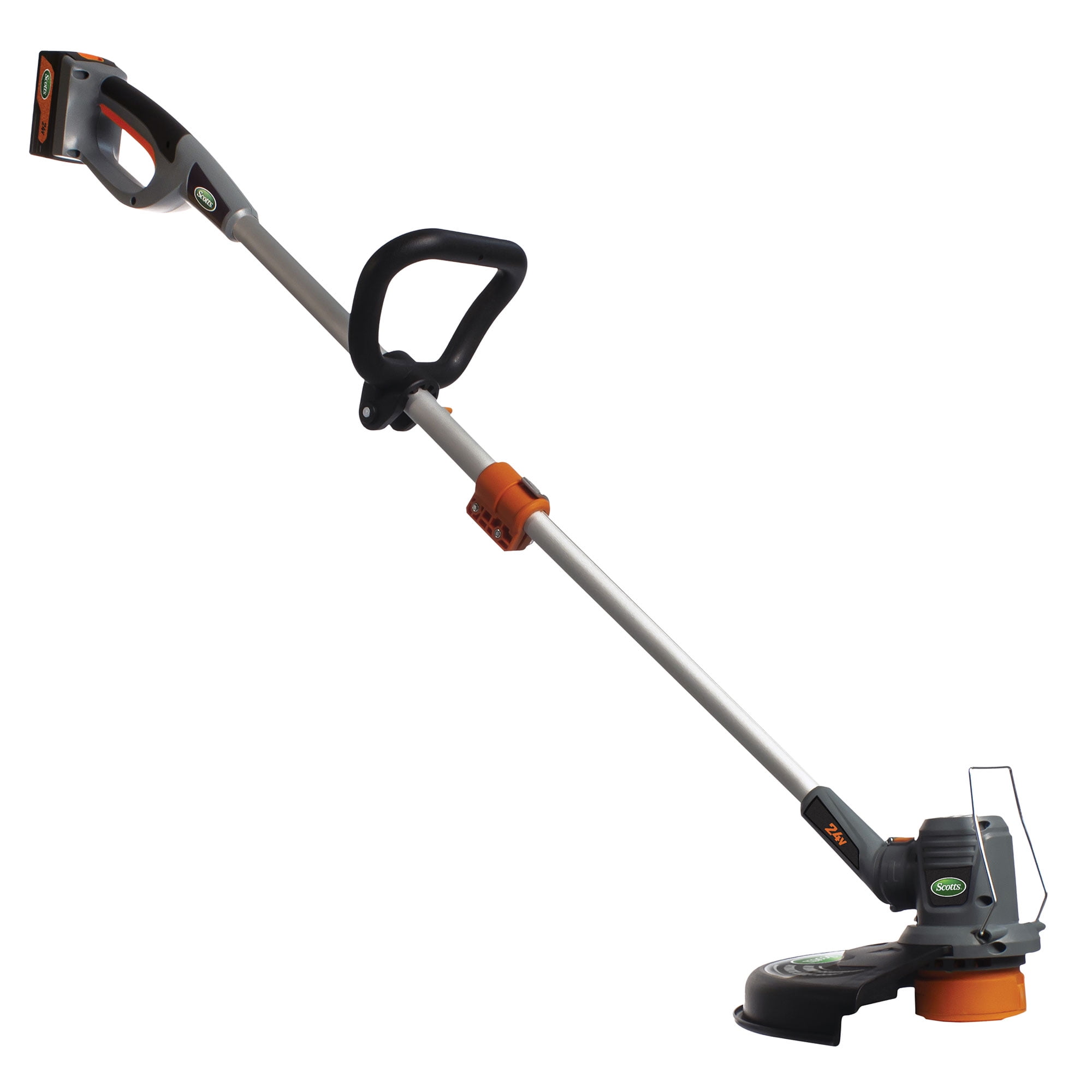 Scotts 24V Cordless String Trimmer and Leaf Blower Combo Included Battery and Charger Black Walmart