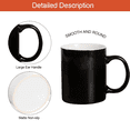 thumbnail image 3 of 320ml ceramic cup, dishwasher and microwave safe, coffee cup, tea cup, DIY mug - bright black, 3 of 5