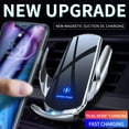 thumbnail image 6 of Car Mount Charger 15W Magnetic Wireless Car Charger, Fast Charging Air Vent Magnet Accessories Auto Clamping Phone Holder for iPhone 15/14/13/12, Samsung, Black, 6 of 9