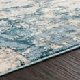 thumbnail image 5 of Mark&Day Area Rugs, 7x9 Martigues Modern Abstract Marble Denim Area Rug, Blue Grey Marble Swirl Carpet for Living Room, Bedroom or Kitchen (6'7" x 9'6"), 5 of 7