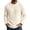 Khaki, variant on Men's Pullover Sweater Crewneck Cable Knit Long Sleeve Sweater Classic Soft Knitted Sweaters with Ribbing Edge