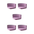 thumbnail image 2 of Ruiboury Chair Cover Wide Application And Made With Polyester Any Occasion Trilateral Chair Covers Cover Chairs Soft And Durable Light purple 5Set, 2 of 6