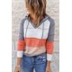 thumbnail image 2 of ABPHQTO Sudadera con capucha de mujer Beach Bonfire de punto gris, 2 of 4