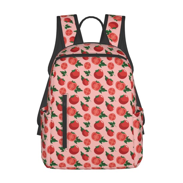 Disketp Tomatoes Mochila Ligera e Impermeable, Mochila de Día Resistente para Viajes, Senderismo y Uso Diario para Hombre y Mujer