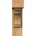 thumbnail image 2 of Ekena Millwork 5 1/2"W x 18"D x 18"H Olympic Block Smooth Bracket w/ Offset Brace, Western Red Cedar, 2 of 25
