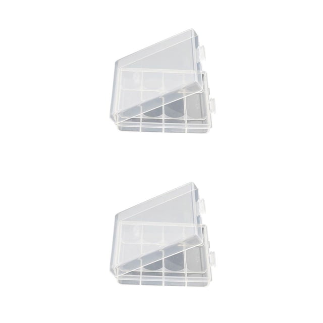 relayinert Étui pour Piles Support Conteneur Vide Sac Boîte de Rangement AA AAA Piles Rechargeables Outil Plein Air Exploration Randonnée Ensemble de 2