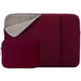 thumbnail image 1 of RAINYEAR 15.6 Inch Laptop Sleeve Case Soft Fluffy Lining Cover Carrying Bag with Front Pocket & Accessories Pouch,Compatible with 15.6" Notebook Computer Chromebook(Red,Upgraded Version), 1 of 7