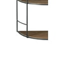 thumbnail image 4 of Benjara BM210108 Rooster Design Metal Wall Shelf with Fence Mesh on Top, Gray & Brown, 4 of 5