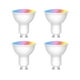 thumbnail image 1 of Tuya WiFi GU10 Smart LED Light Bulb Dimmable 6W 220V Smart Life App Control Spotlight Bulb Work with Alexa 4PCS, 1 of 5