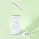 thumbnail image 5 of Lámpara de escritorio LED recargable de 32 LED con clip | Cabezas dobles ajustables, cuello de oco flexible de 180°, 3 modos de iluminación: ámbar suave natural, ABS, blanco | Alivio de la fatiga, 5 of 6