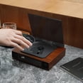 thumbnail image 4 of THINKYA K10 Wooden Retro CD Player for Home, Bluetooth CD Player with Dual Speakers & Deep Bass Sound, Rechargeable Portable Music Player with AUX & Optical Output, Remote Control, Vintage Home Audio, 4 of 9