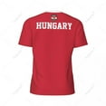 thumbnail image 4 of Exclusive design Hungary Flag Grain 3D Printed Men For Running Bike Soccer Tennis Fitness Sports jersey Mesh Fans Short T-shirt, 4 of 10