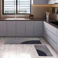 thumbnail image 2 of Geometric Gray Kitchen Mat Set, 2 of 7