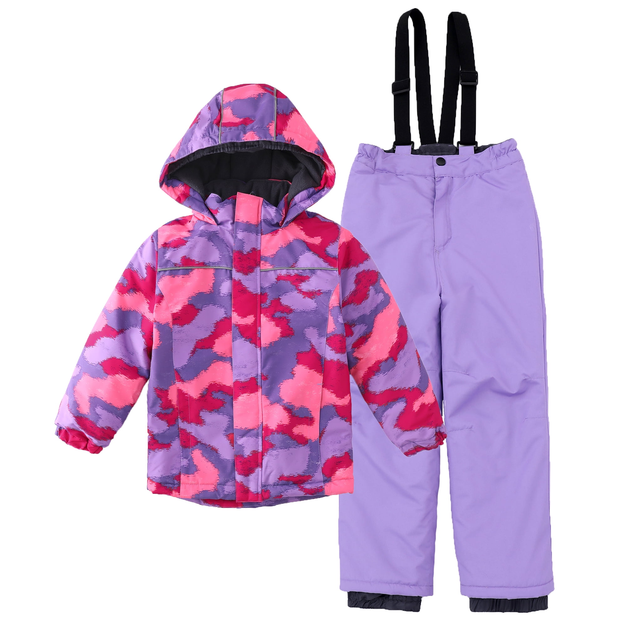 Hiheart Boys Girls Winter Ski Jacket & Pants Set 2Piece Snowsuit Lilac