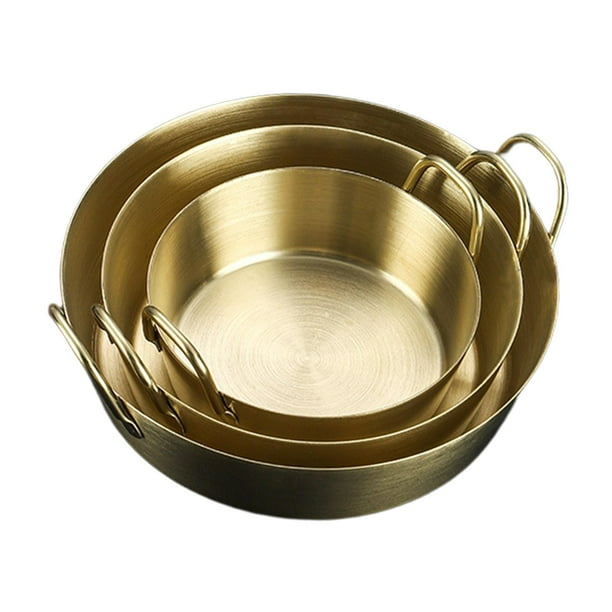 Cuencos para mojar Contenedor de condimentos Cuenco para recipiente para condimento Plato hecho de Dorado