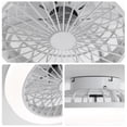 thumbnail image 5 of Sofucor 18 in Round Ceiling Fans with Lights, Dimmable Color Temperature and 6 Speeds, Remote & APP Control, Flush Mount Bladeless Reversible Motor, White, 5 of 6