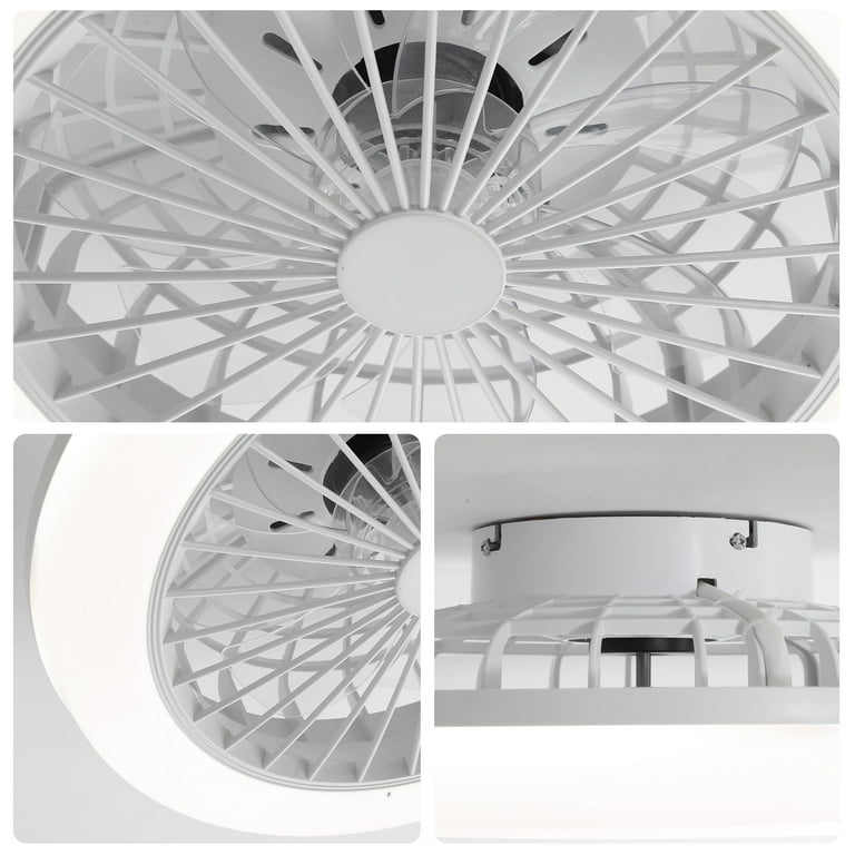 QINGYING 78W Ceiling Fans With Lights And Remote Control, Design Flower