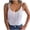 White, variant on Mrat Womens Camisole Women's Solid Color V-Neck Shirt with Exposed Button Button Tops Lightweight Tank Tops S-438 White M