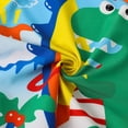 thumbnail image 4 of Gyratedream Toddler Boys 3 Pieces Swimsuit Set Dinosaur Bathing Suit Short Sleeve Rashguard with Hat UPF 50+, 4 of 7