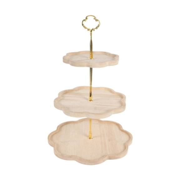 QSTDGVPW Cupcake Stand Cookie Tray Rack Dessert Holder 3 Tier Dessert Stand for Birthday