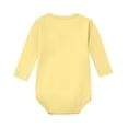 thumbnail image 3 of Busydd Baby Romper 0-24 Months Comfy Solid Color V Neck Cotton Newborn Clothes Breathable Long Sleeve Button Baby Girl Clothes 0-3 Months, 3 of 6