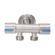 thumbnail image 1 of Bidé T-Adapter con válvula de cierre Válvula de desvío de agua de acero inoxidable Válvula de Carevas Válvula de desvío, 1 of 7