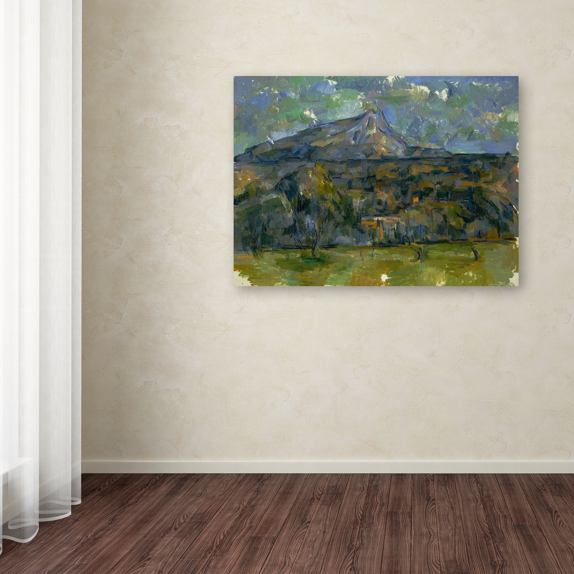 Mont Sainte-Victoire' Canvas Art by Paul Cezanne