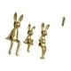 thumbnail image 5 of Figura decorativa, estatua sentada, adorno, reloj de pie para casa de muñecas, reloj de abuelo en miniatura, juguete, cerámica electrochapada,, 5 of 8