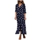 thumbnail image 1 of Vestidos Para Mujer Vestidos de Otoño Vestido Largo de Manga Larga Con Estampado de Lunares Y Botones Con Cuello en V Informal A La Moda Odeerbi ODB131731, 1 of 8