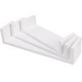 thumbnail image 2 of Wooden Floating Shelves For Multi-room Usage, Set Of 3 Rustic Design Wall Mounted U-shape Decorative Shelves With Heavy-duty Capacity For Kitchen, Living Room And Nursery, 2 of 8