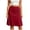 Wine, variant on Tqcoqu Women's Solid A-Line Skort High Waist Stretch Athletic Yoga Midi Skirt