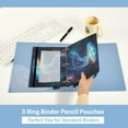 thumbnail image 5 of Wobogo Space Jellyfish Pencil Pouch with 3 Ring Binder Holes Set of 2 for Learning Tools, 5 of 6
